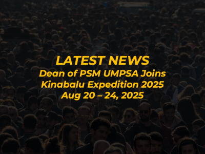 Dean of PSM UMPSA Joins Kinabalu Expedition 2025